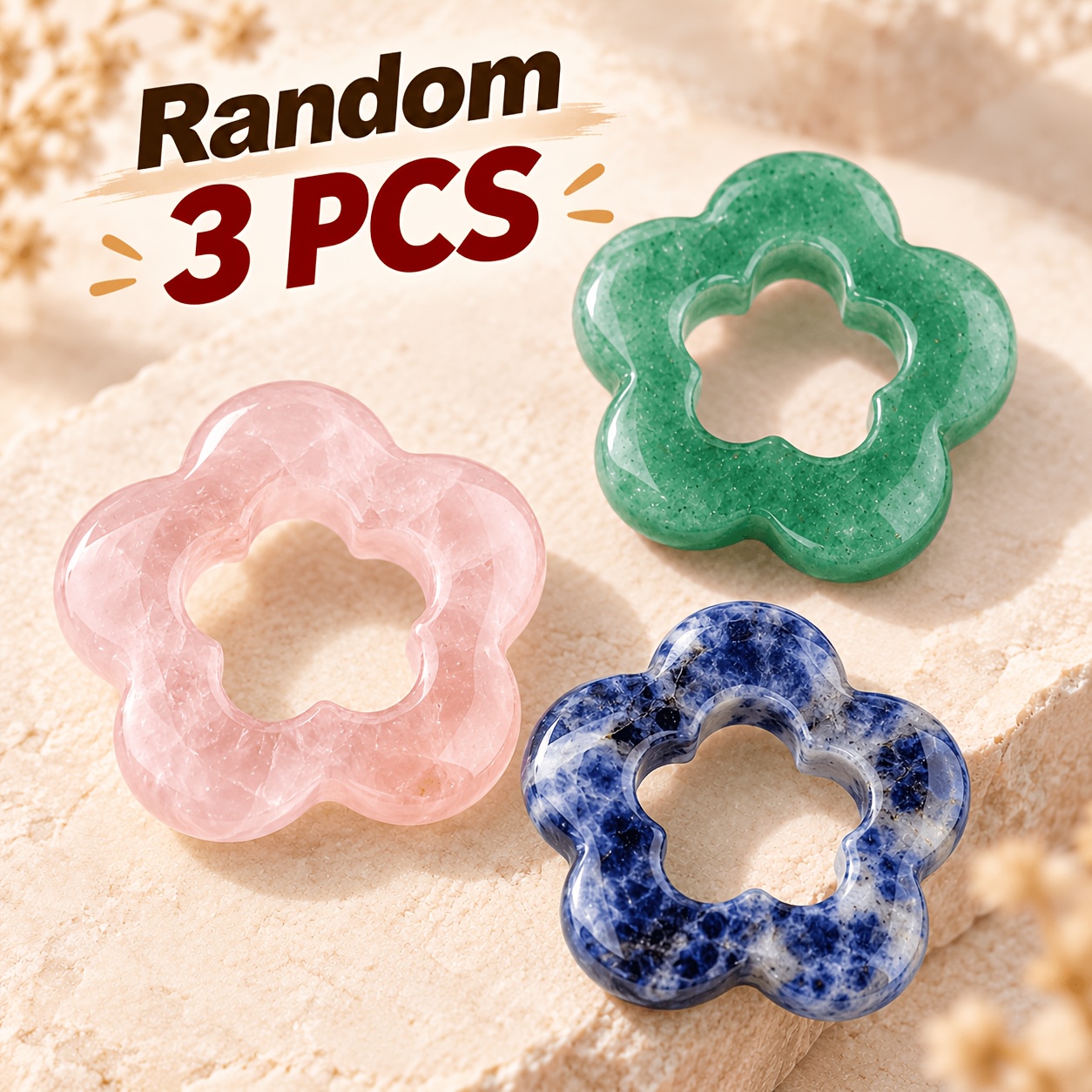 30Mm Hollow Flower Charm Pendant for Jewellery Making